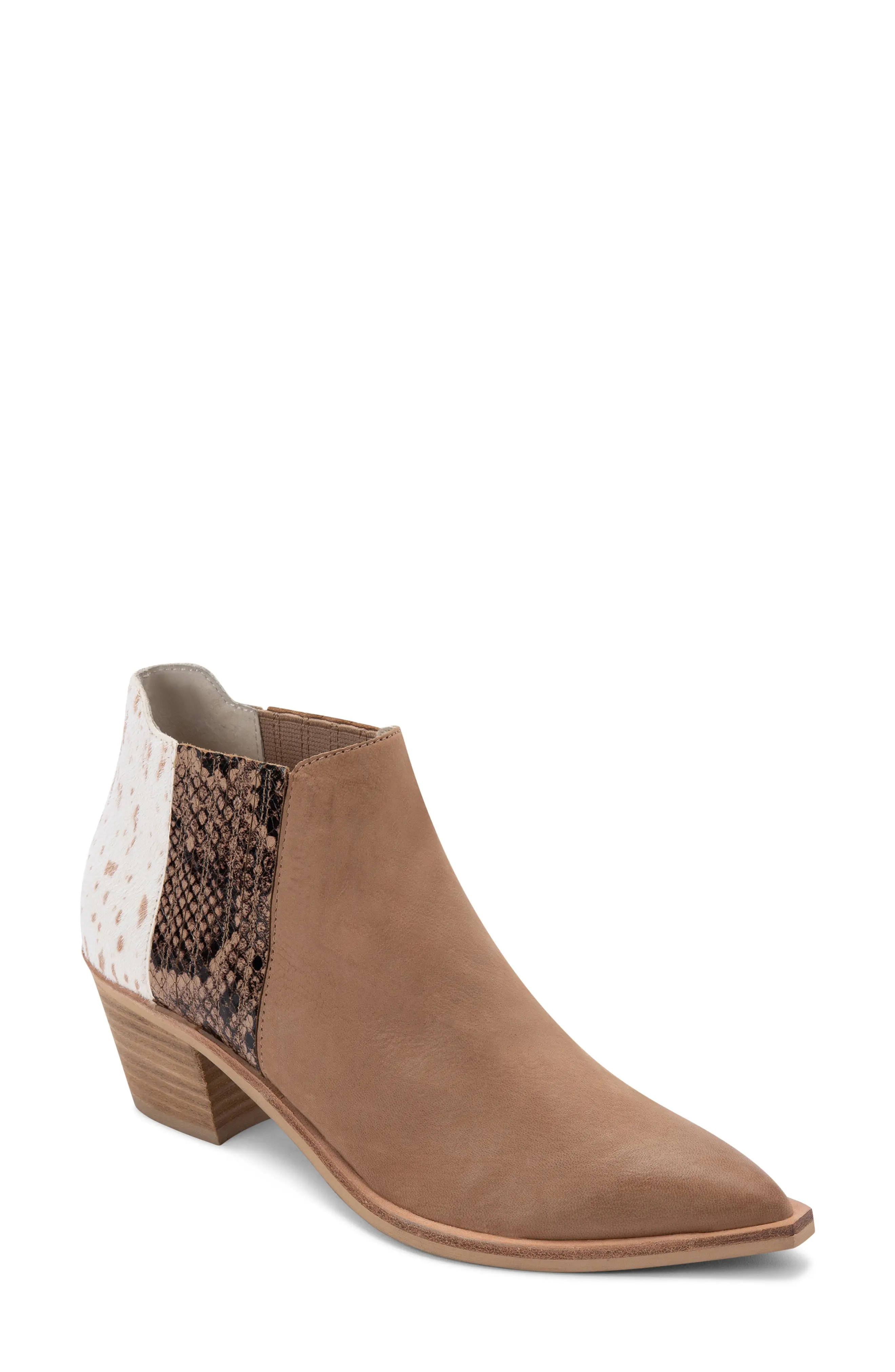 Women's Dolce Vita Shana Genuine Calf Hair Pointed Toe Bootie | Nordstrom