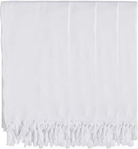 Set of 4 - New Season Brightest Diamond Weave Turkish Cotton Bath Beach Hammam Towel Peshtemal Bl... | Amazon (US)