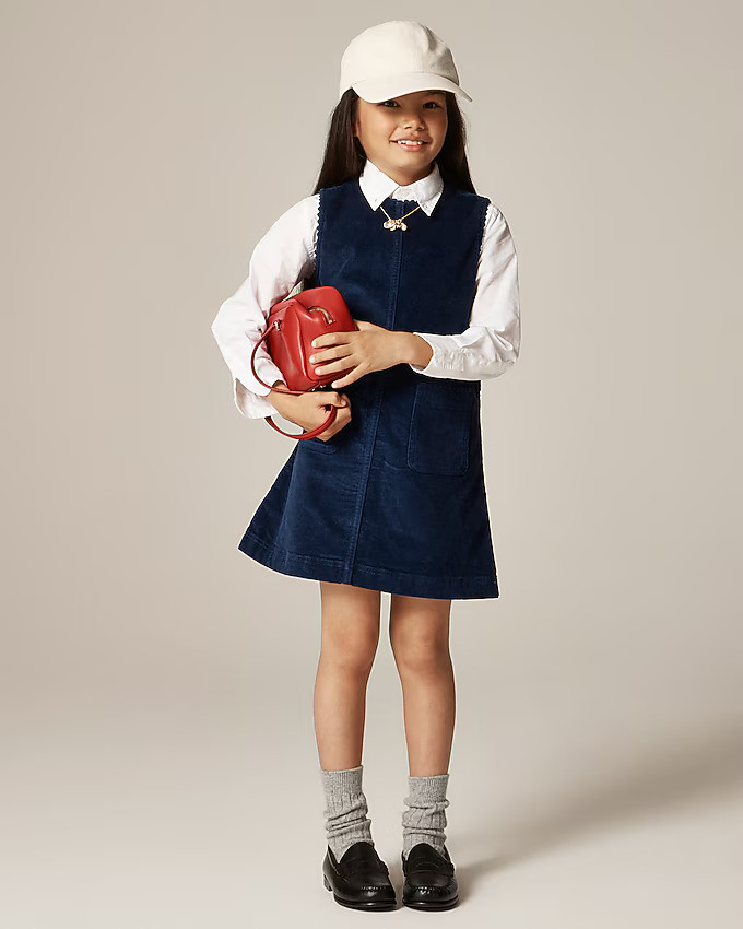 Girls' corduroy pinafore dress | J. Crew US