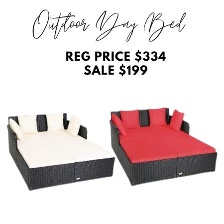 That's an amazing discount on the outdoor daybed with thick cushions! With a price reduction of over $100, it's definitely worth considering for your outdoor space. The thick cushions will provide a comfortable and cozy spot to relax and enjoy the outdoors. At just $199, it's a great deal that shouldn't be missed. Don't hesitate to treat yourself to this luxurious piece of furniture. 

#LTKSeasonal #LTKfamily #LTKFind