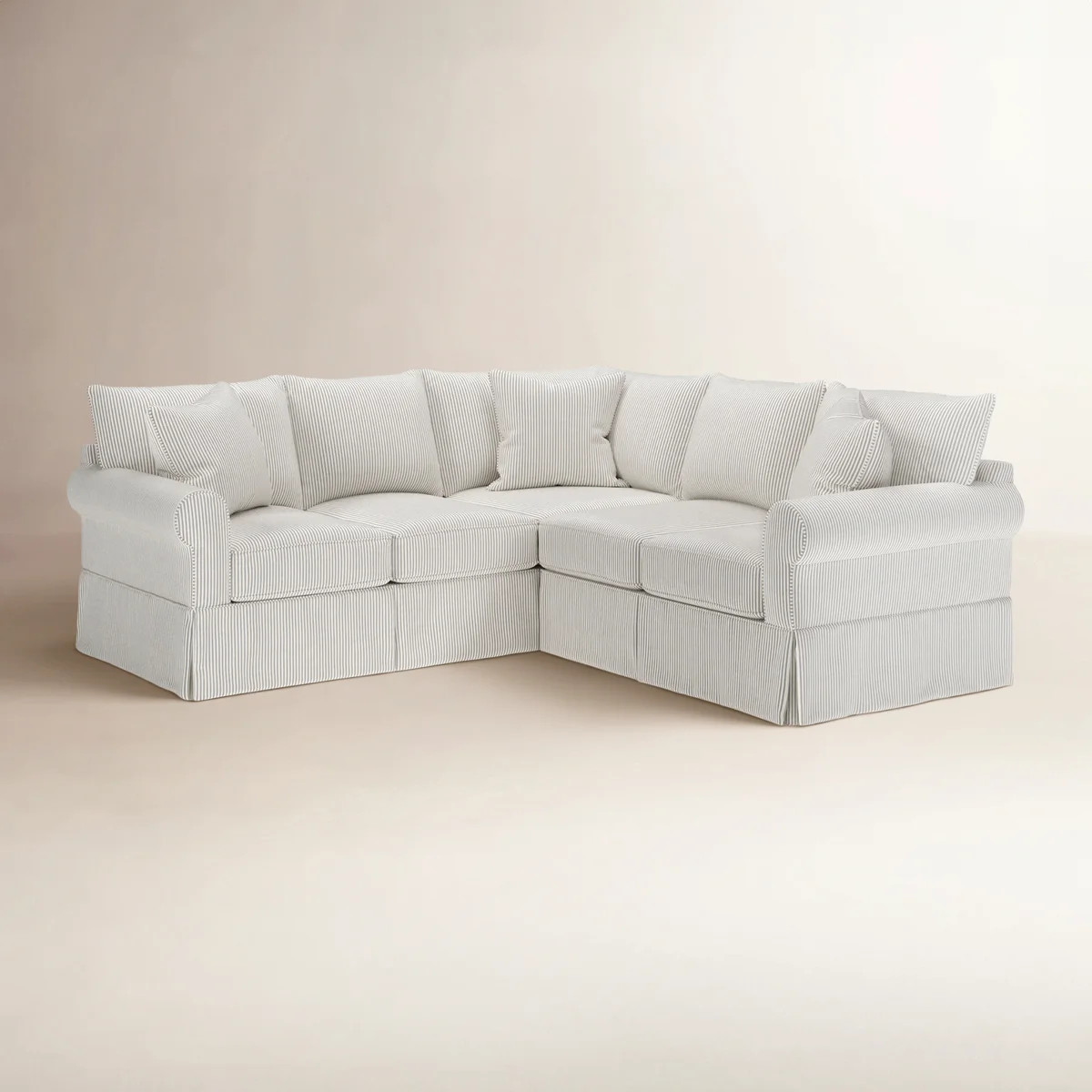 Wayfair Custom Upholstery\u2122 Amari Slipcovered L-Sectional & Reviews | Birch Lane | Birch Lane