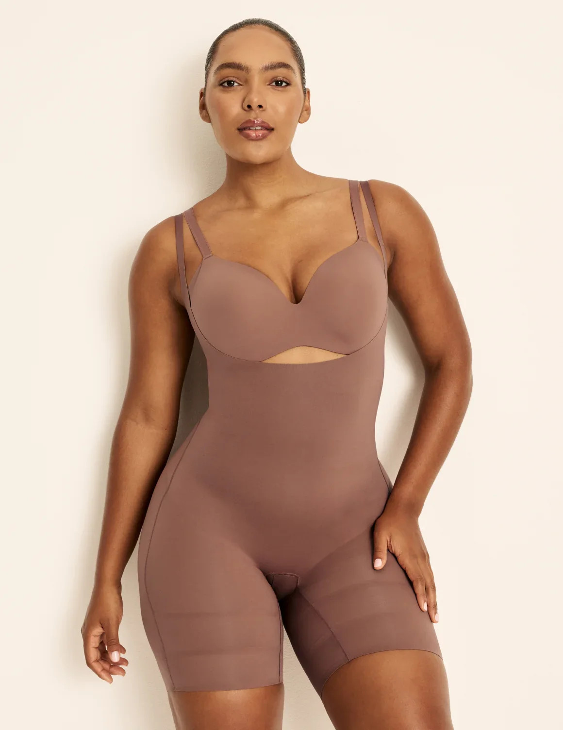 Customizable Open Bust Shaper Bodysuit | Knix