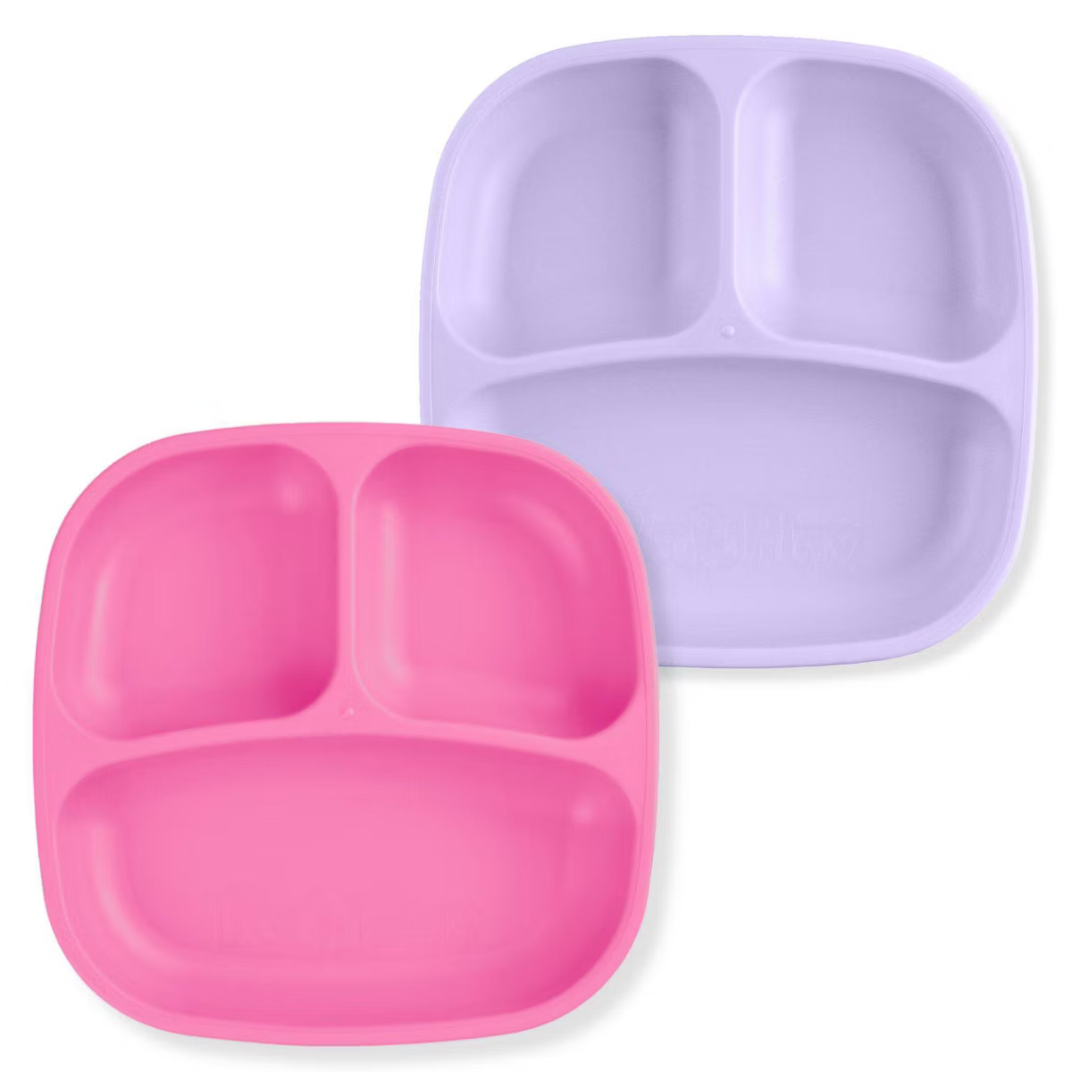 Re-Play 2pc Recycled Divided Plates Lavender and Pink | Target