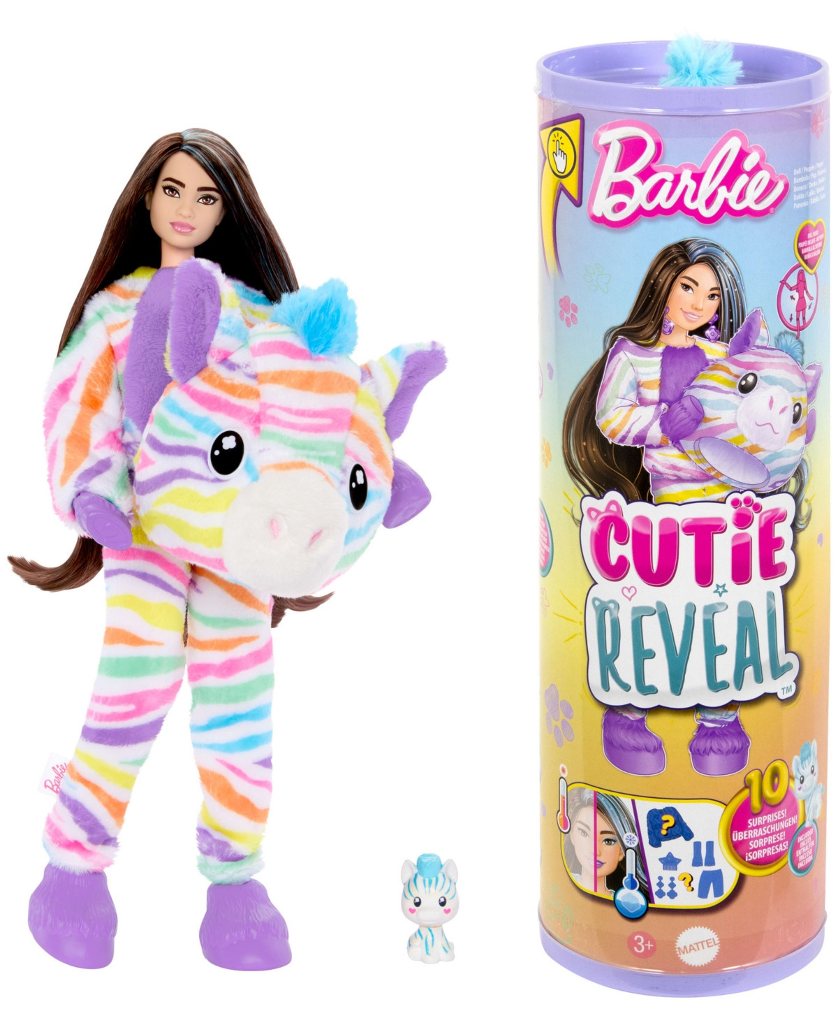 Barbie Cutie Reveal Zebra Doll Accessories, Color Dream Series with 10 Surprises - Multi-color | Macy's