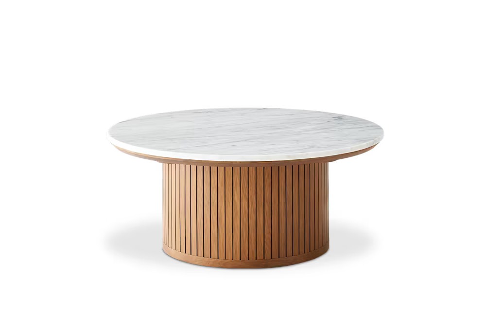 Harper Marble Round Coffee Table | Castlery US | Castlery US