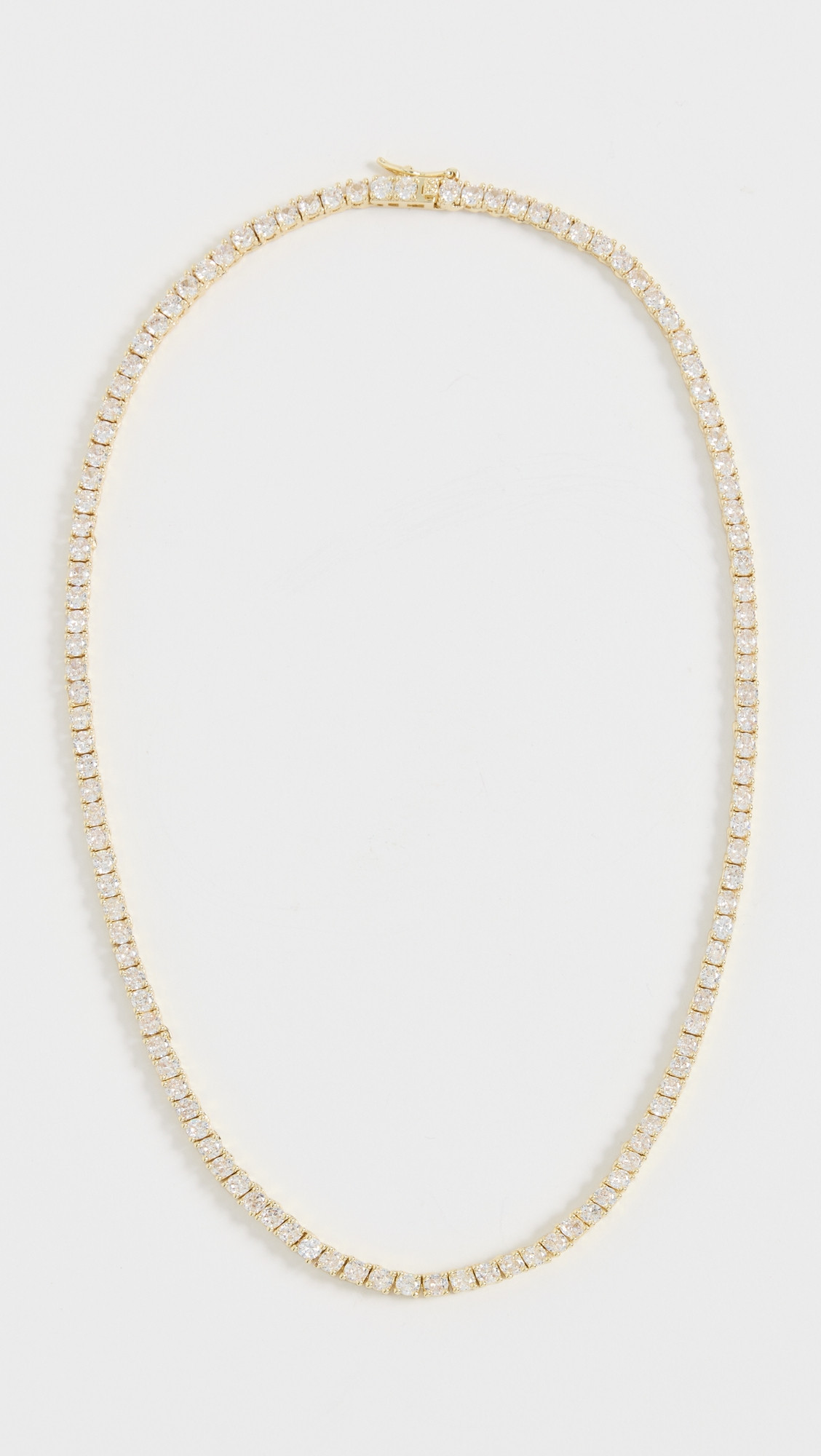 SHASHI Medium Tennis Necklace Gold One Size | Shopbop