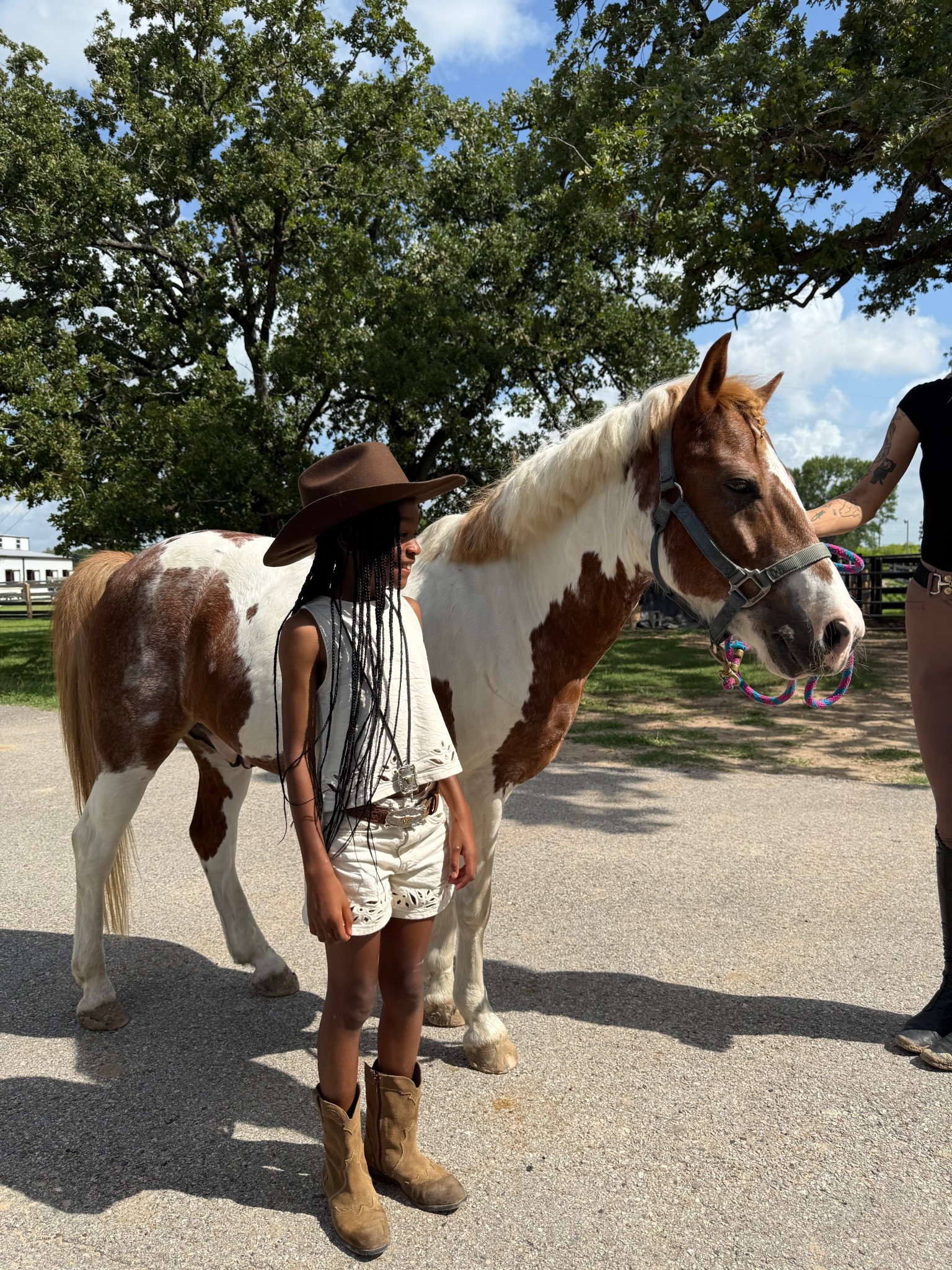 Girls cream denim cutout shorts and top paired with suede cowboy boots 

#LTKFamily #LTKKids #LTKStyleTip