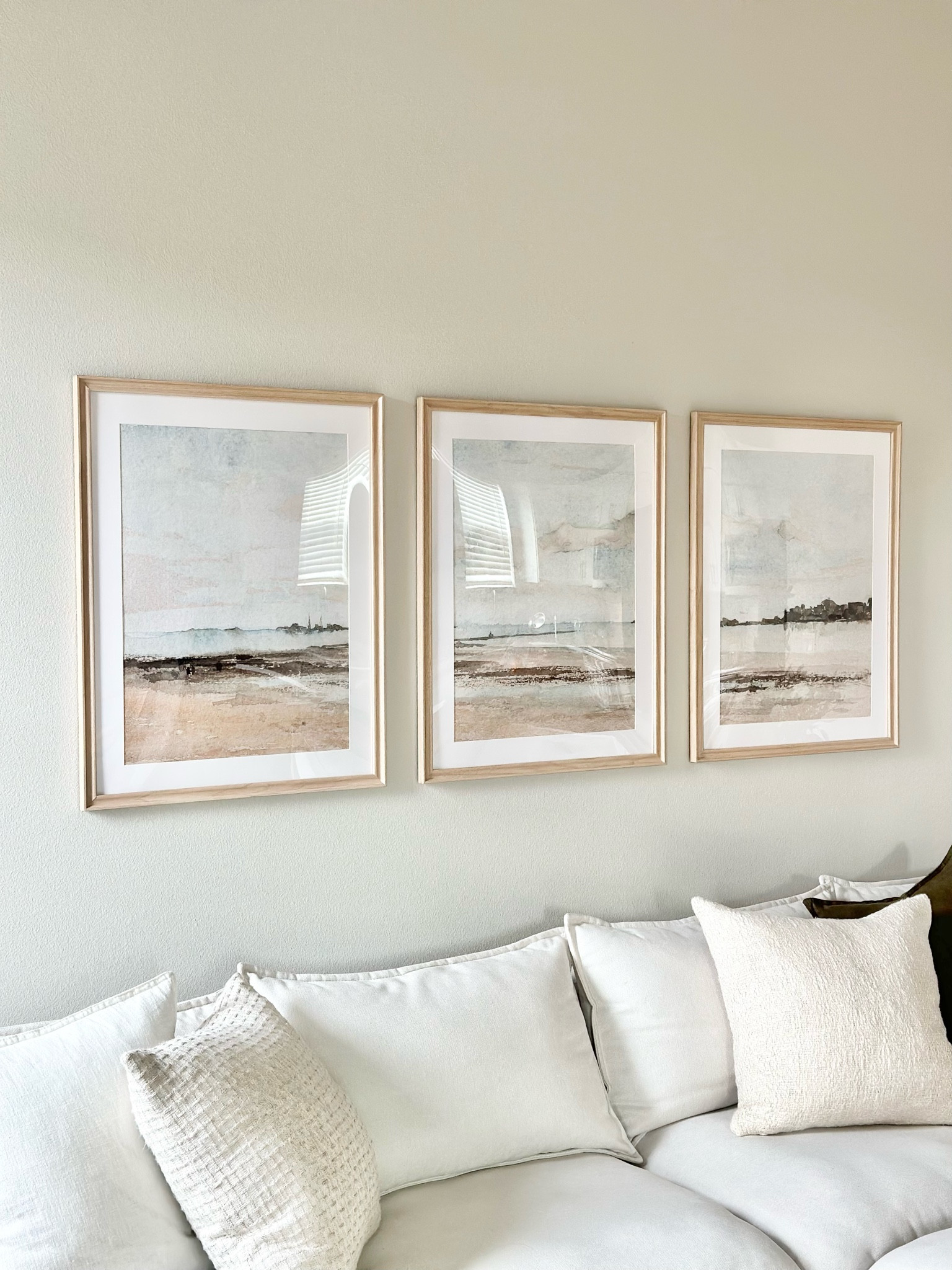 New prints for behind our sofa! These frames have a white border and are the best price for the size! I ordered these prints off of ETSY. They’re a digital download you can save on your computer. I always do poster prints in satin from Walgreens! You can do same day pickup! Make sure to use their coupon code!

Wall art, blank wall, behind sofa, wall behind sofa, sofa wall, frames and prints, wood frames, modern coastal, home decor, wall decor, artwork, landscape art

#LTKhome #LTKsalealert