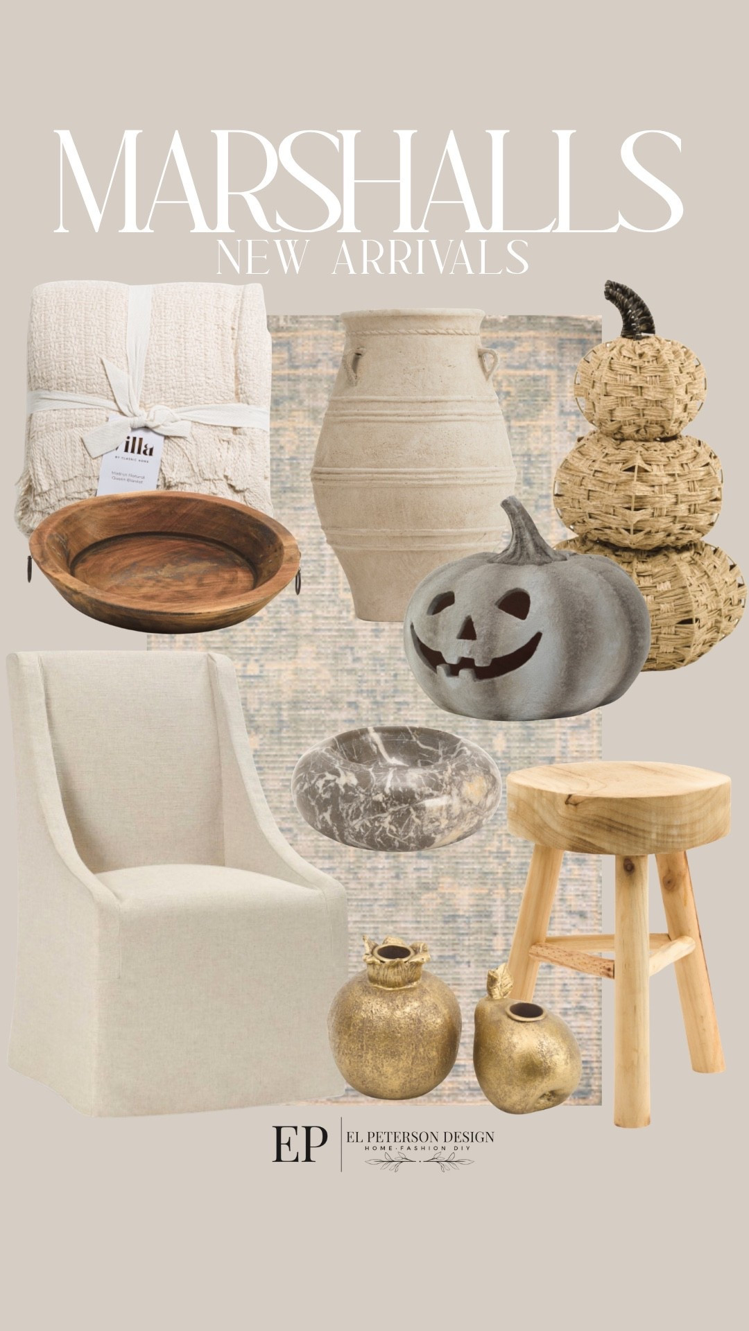 Marshall’s
New arrivals
Rug
Blanket
Pumpkin
Lantern
Stool
Dining chair
Bowl
Candle holder
Vase

#LTKHome