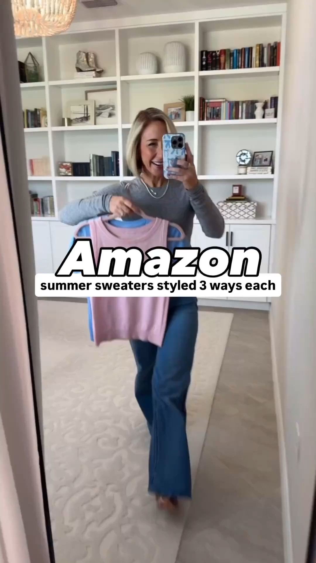 Amazon - summer sweaters styled 3 ways each * Merino Wool Blend Long Sleeve Crew Neck - Size XS. 8 colors. * Bella Stretch Palazzo Jeans - Size: 25. Color: Seaside Blue (3 colors). 1. Short Sleeve Crew Neck Lightweight Sweater - size XS. 9 colors. * White High Rise Wide Leg Denim Trousers - size 2, Average. 3+ colors. * Wide Leg Trousers - size Small, 29” inseam (pull on pants). * Pleated Polka Dot Midi Skirt - size small. 2. Sleeveless Crew Neck Lightweight Sweater - size Small. 9 colors. * Bella Stretch Palazzo Jeans - Size: 25. Color: Seaside Blue (3 colors). * Mid Rise Cropped Wide Leg Floral Jeans - size XS. 6 colors. * Beige Casual Blazer - size Small. 20 colors. * Pink Pleated Maxi Skirt - size Small. 5 colors.

 

#LTKSeasonal #LTKOver40 #LTKSaleAlert