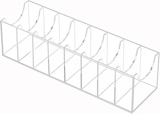 Belt Organizer, Acrylic 5&8 Compartments Belt Case Storage Holder , Clear Belt Display Case for C... | Amazon (US)