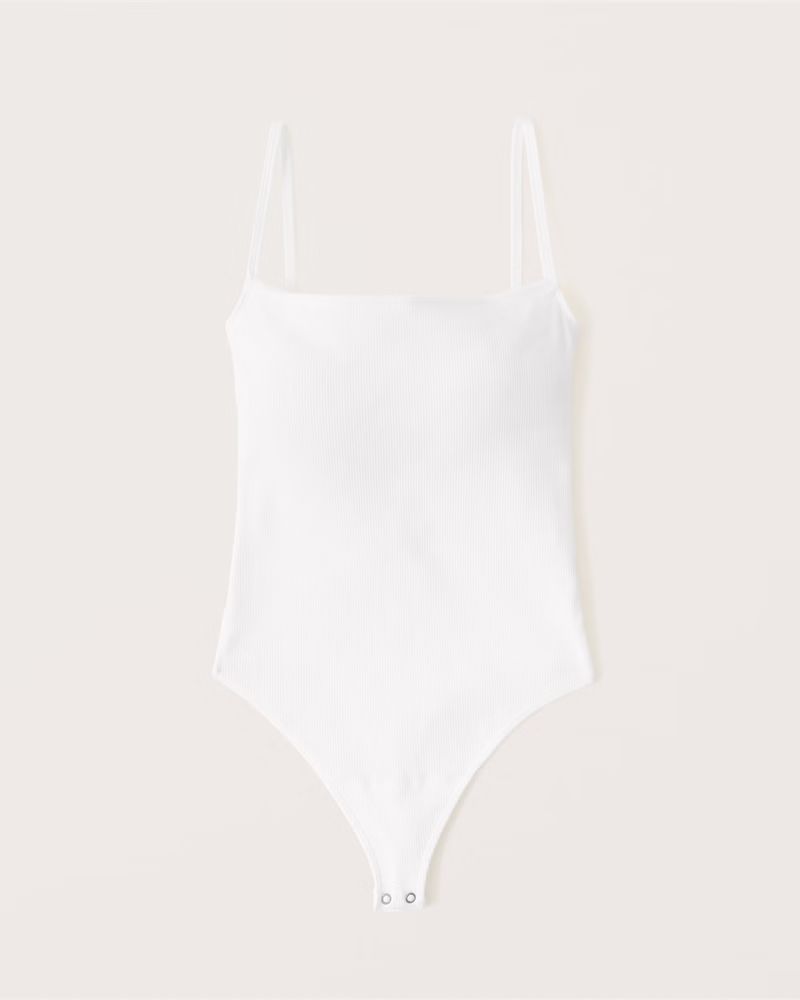 Ribbed Open Back Bodysuit | Abercrombie & Fitch (US)