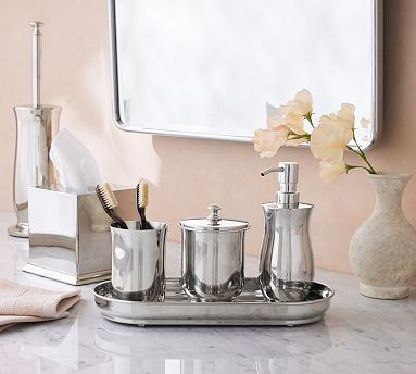 Mercer Polished Nickel Bathroom Accessories | Pottery Barn (US)