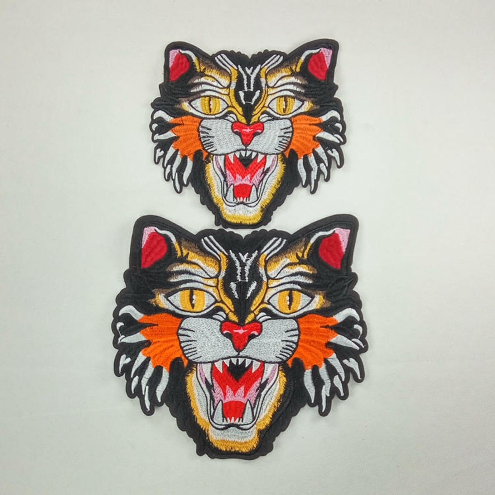 1 Set Big Tiger Head Patches,Embroidered Patches,Animal Embroidered Patch,Sew on Patch,Embellishm... | Etsy (US)