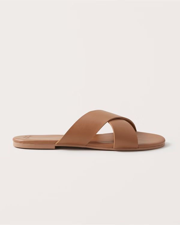 Criss-Cross Slide Sandals | Abercrombie & Fitch (US)