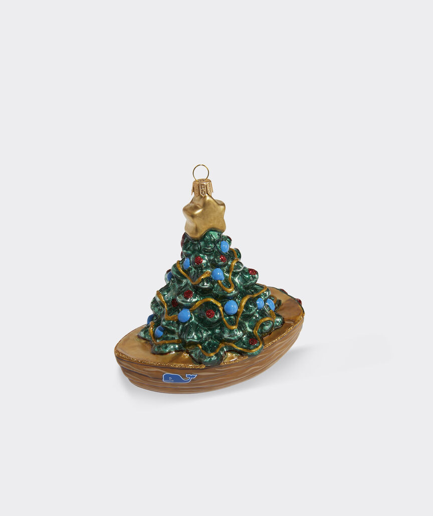 Tree In Boat Ornament | vineyard vines