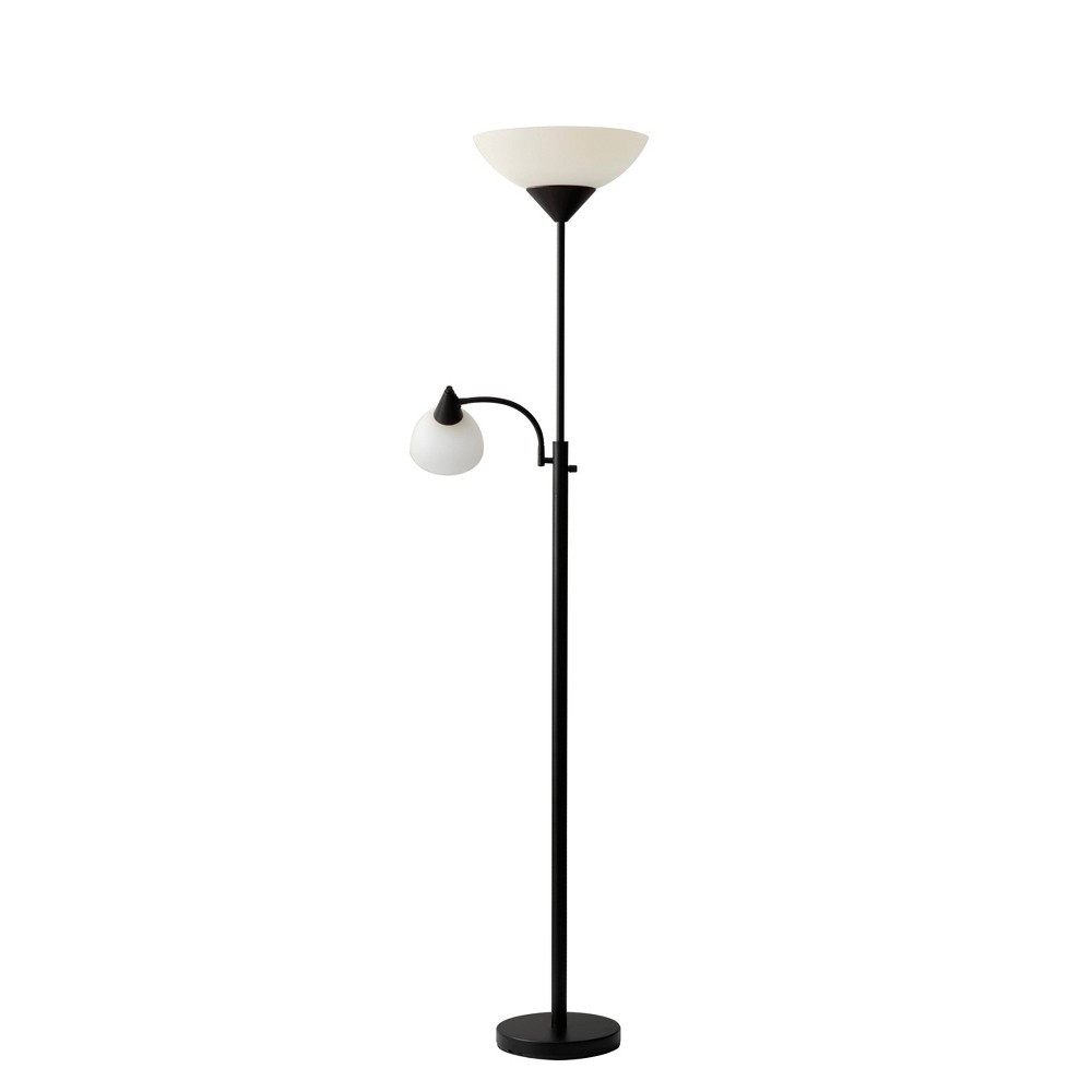 3-way Piedmont Combo Floor Lamp Black - Adesso | Target