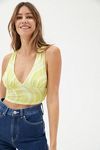 UO Phoenix Plunging Tie-Back Tank Top | Urban Outfitters (US and RoW)