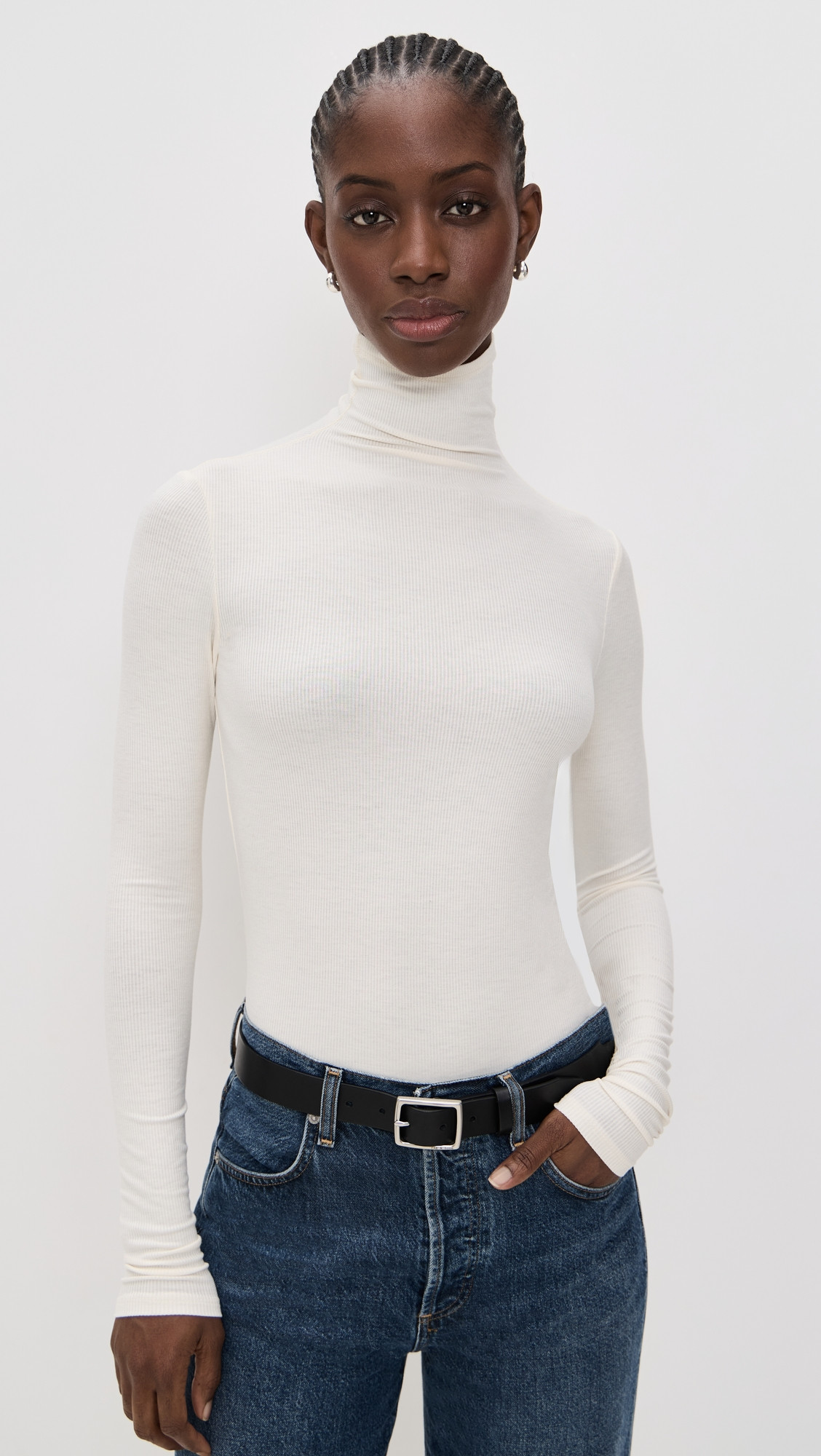 Joe's Jeans Tony Long Sleeve Top Milk L | Shopbop