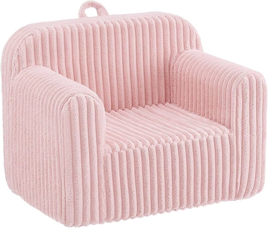 Ulax furniture Kids Convertible Sofas Children Flip-Out Sofa - 2-in-1 to Lounge Chair (Pink) | Amazon (US)