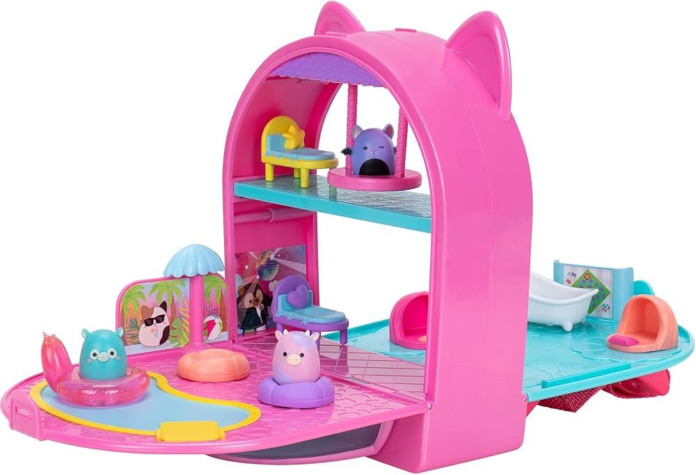 Squish-a-longs Party Pack On-The-Go Playset - Series 1 - Three 1” Mini-Squish with 9 Furnishing... | Amazon (US)