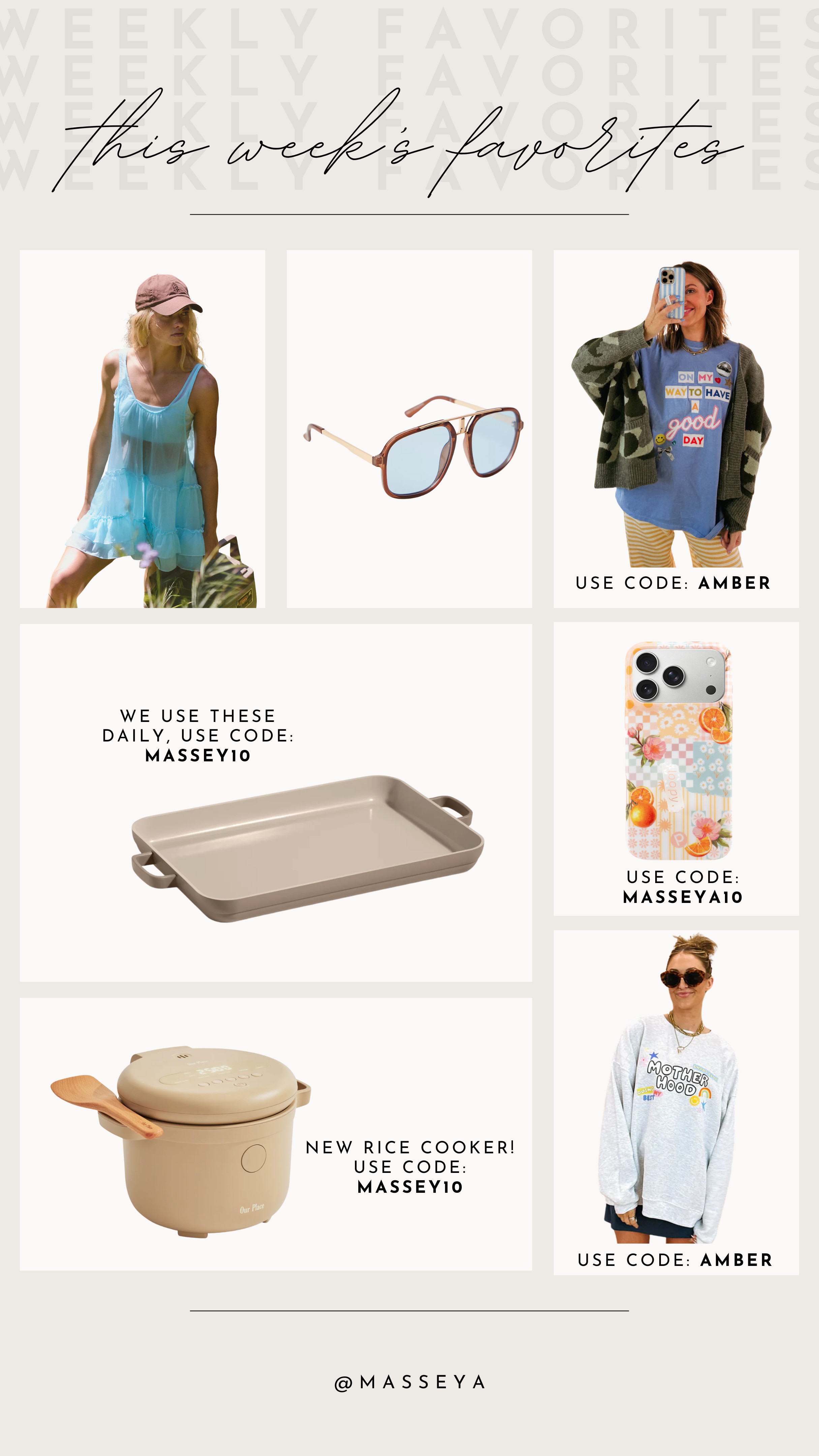 this weeks favorites! 
etta and east -
use code: amber 
our place -
use code: massey10
loopy-
use code: masseya10 

 #LTKSeasonal #LTKHome