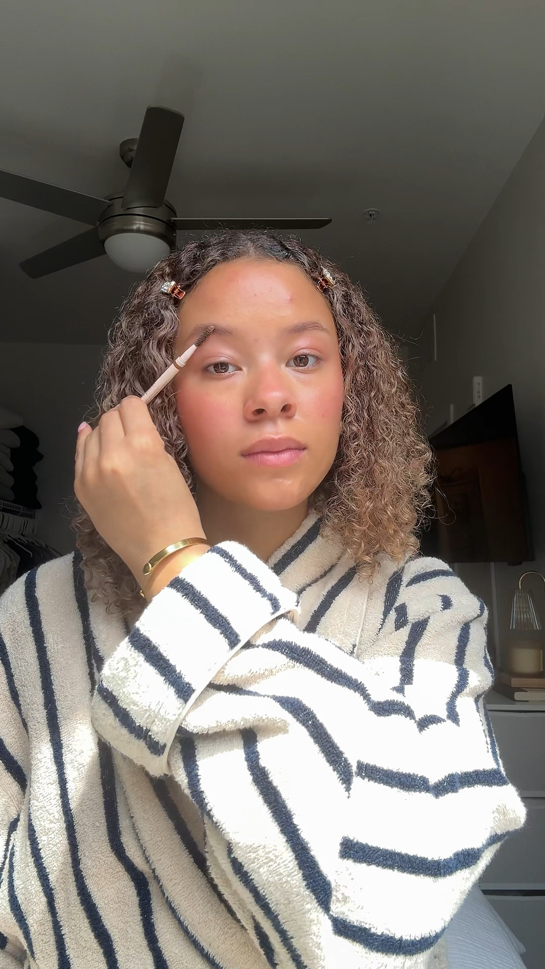 saie concealer shade: 12 
Fenty powder shade: 290 
Nars blush: insatiable 
lip stain: Braisen Raisan 
