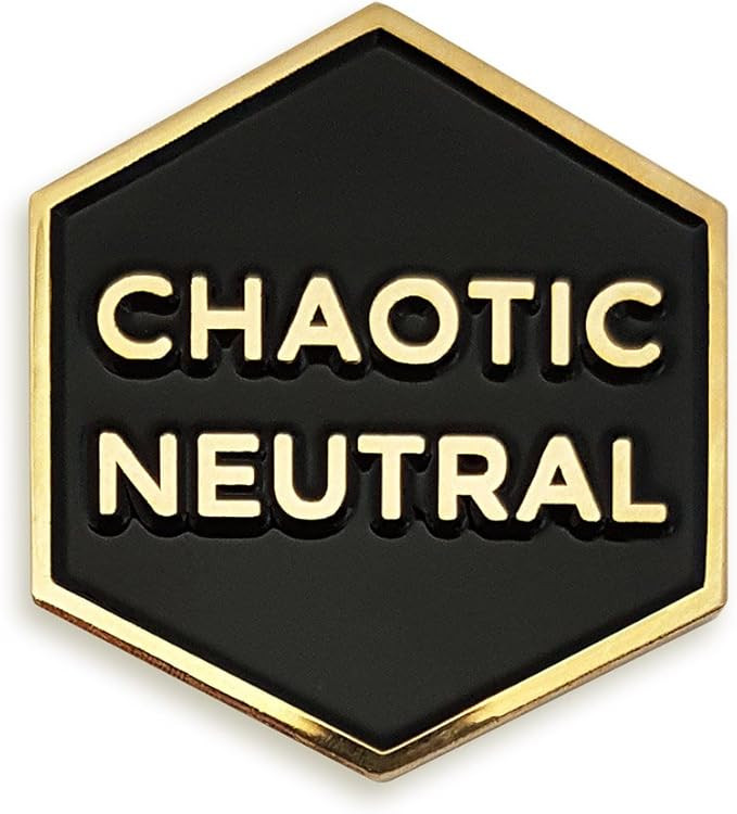 Pinsanity Chaotic Neutral Enamel Lapel Pin | Amazon (US)