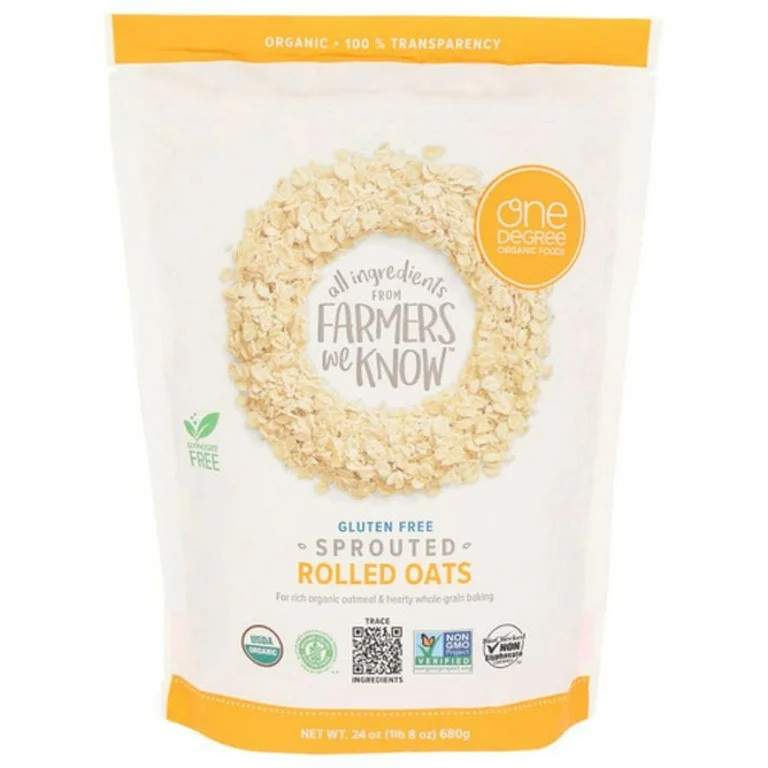 One Degree Organic Sprouted Rolled Oats 24 oz | Walmart (US)