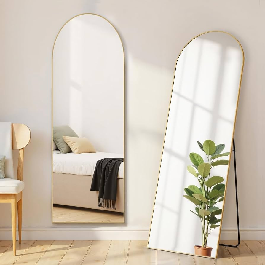 16"x59" Arched Mirror Full Length, Upgraded Body Wall Mirrors | Amazon (US)