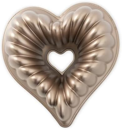 Nordic Ware Elegant Heart Bundt, 10 Cup, Toffee | Amazon (US)