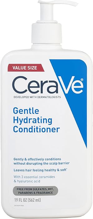 CeraVe Gentle Hydrating Conditioner, Hair Conditioner With Ceramides, Niacinamide & Hyaluronic Ac... | Amazon (US)