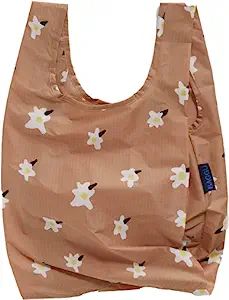 BAGGU Small Reusable Shopping Bag, Ripstop Nylon Grocery Tote or Lunch Bag, Painted Daisy | Amazon (US)