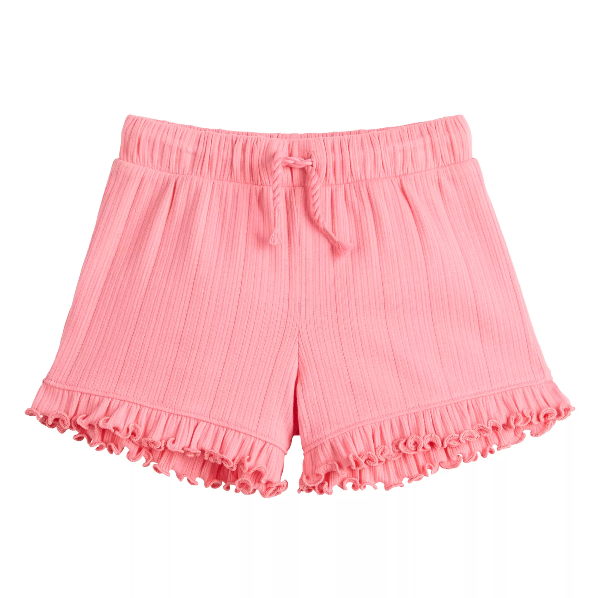Baby & Toddler Girl Jumping Beans® Ribbed Ruffle Shorts | Kohl's