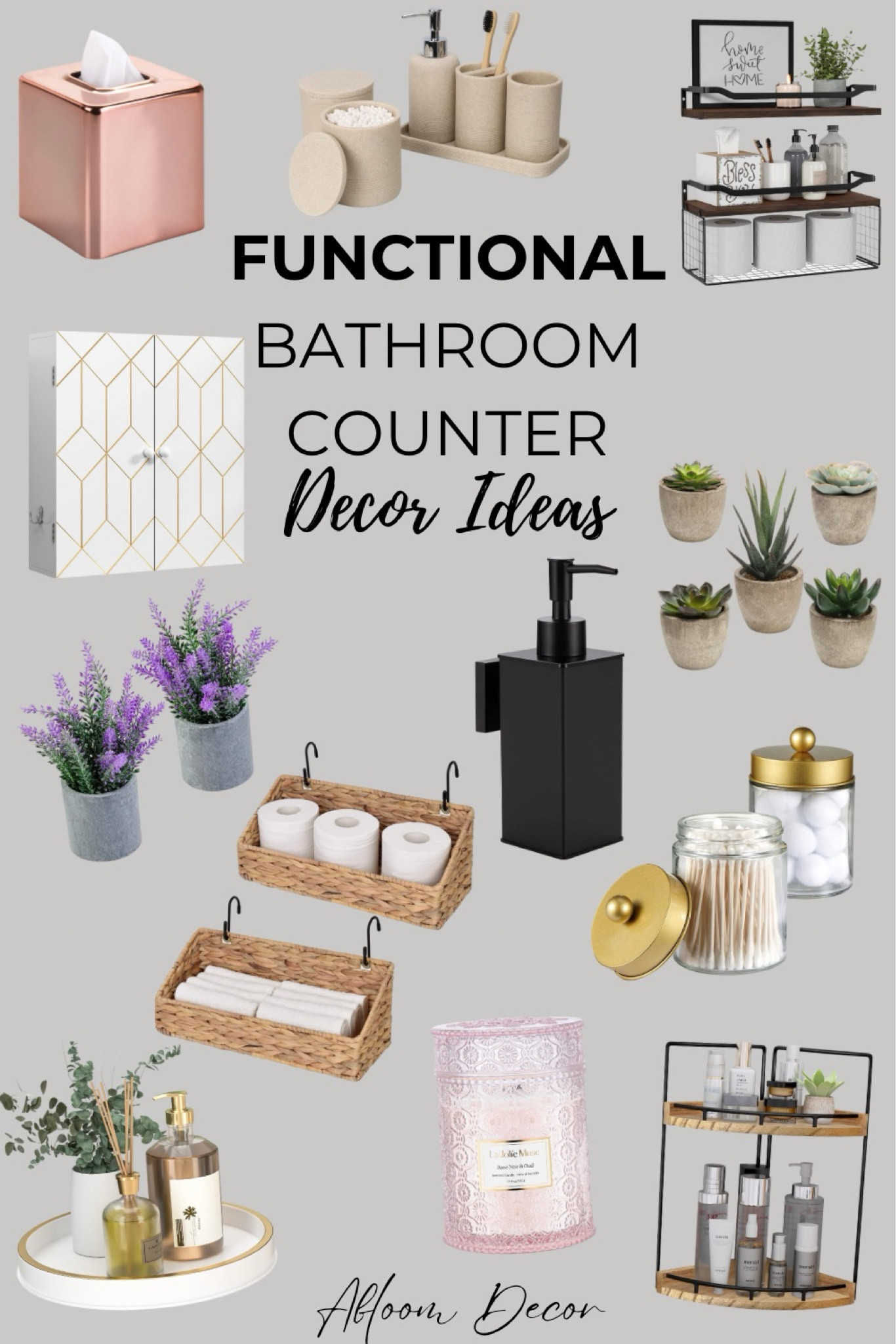 Functional bathroom counter decor ideas!

#LTKHome