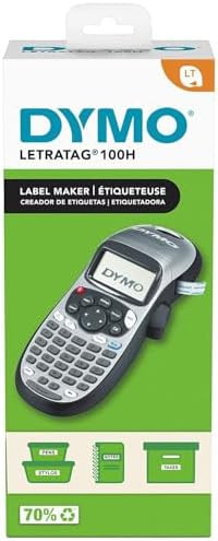 DYMO LetraTag 100H Silver Handheld Label Maker & LT Label Tapes, Thermal Printing, Easy-to-Use, G... | Amazon (US)