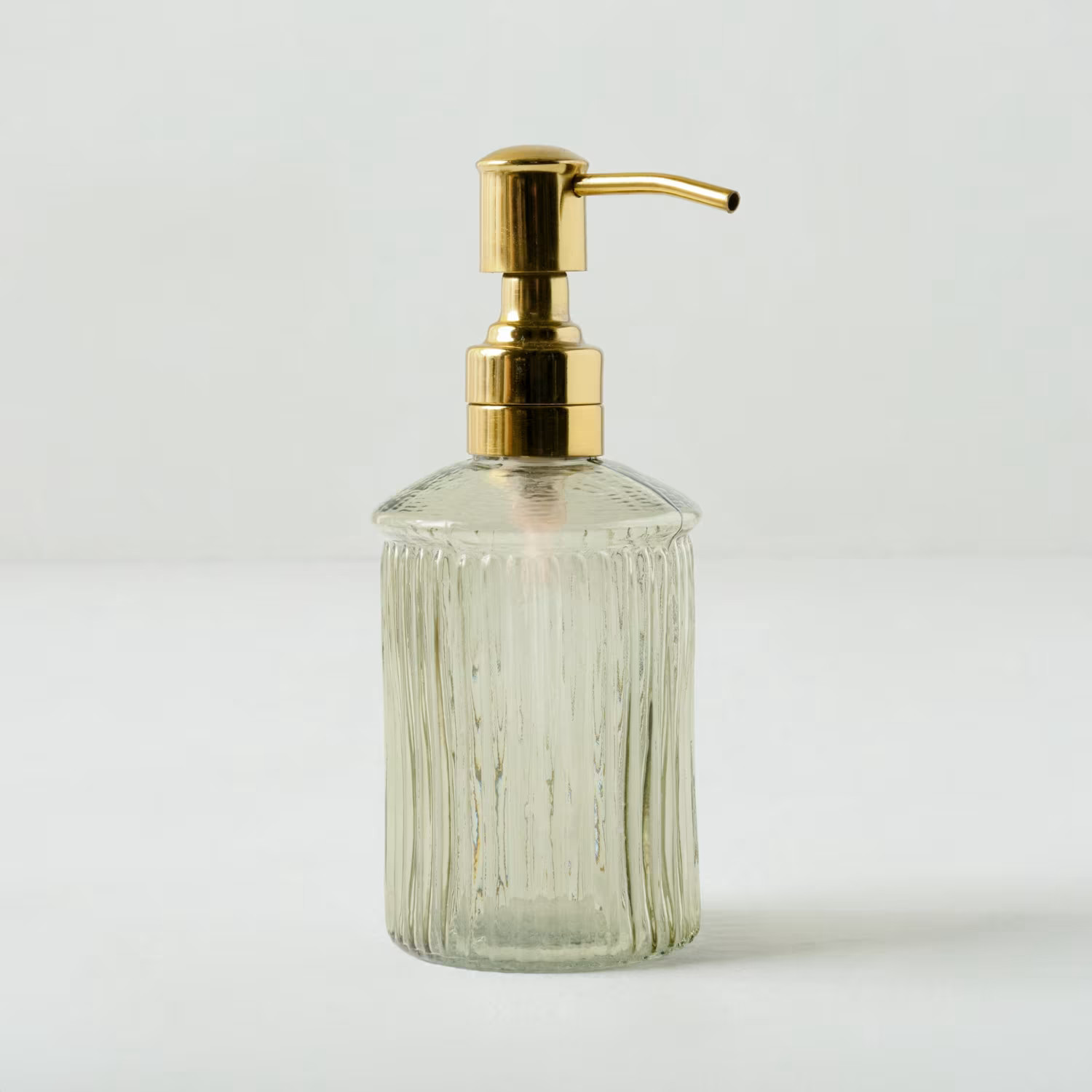 Arlo Ribbed Glass Soap Dispenser | Magnolia