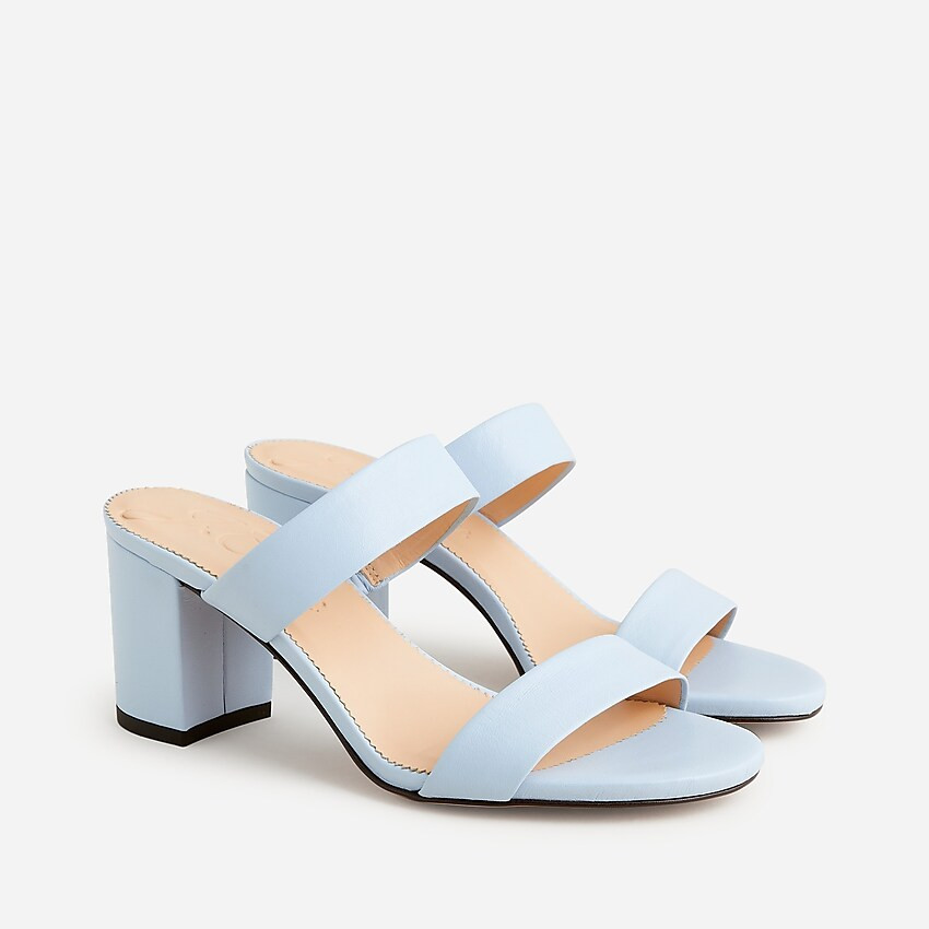 Lucie double-strap block-heel sandals | J. Crew US