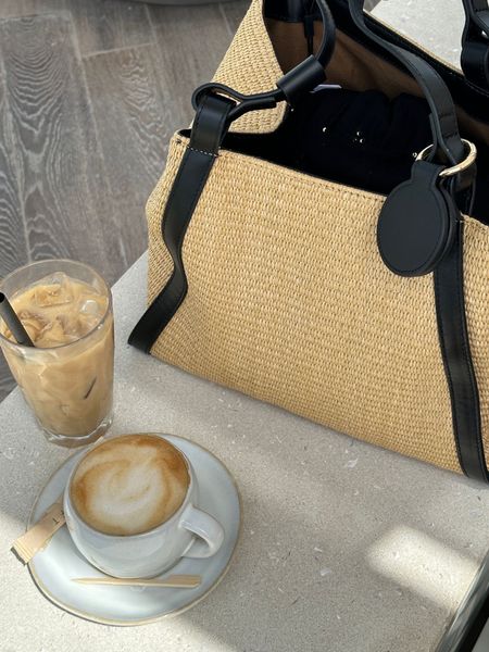 Raffia woven straw beach tote bag

#LTKitbag #LTKstyletip #LTKSeasonal