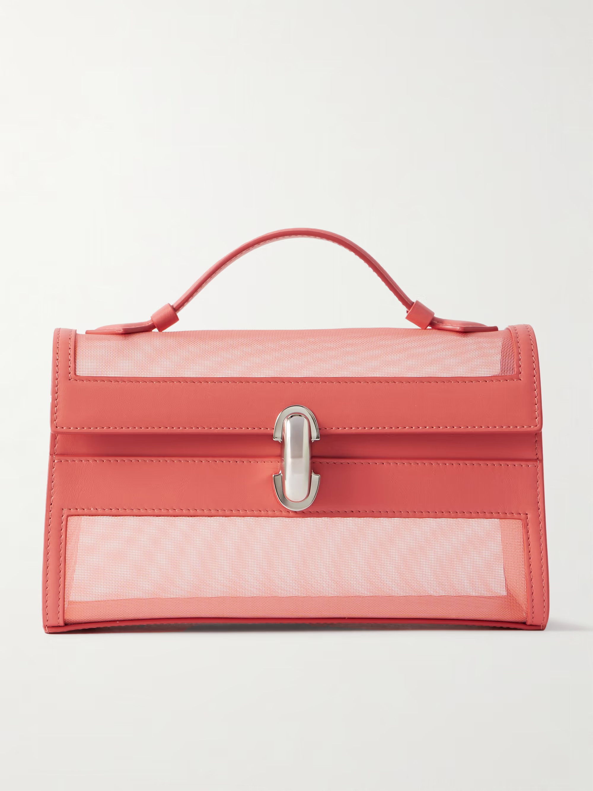 Symmetry Pochette leather and mesh tote | NET-A-PORTER (US)
