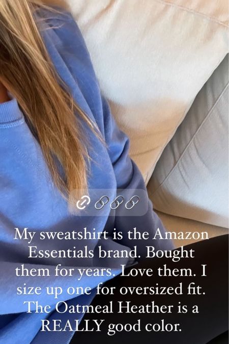 I love these Amazon Essential Crewneck. I size up for an oversized fit!

#LTKSeasonal #LTKHoliday #LTKstyletip