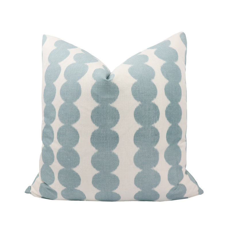 Schumacher Full Circle pillow cover in Sky 176254 // Designer pillow // High end pillow // Decora... | Etsy (US)