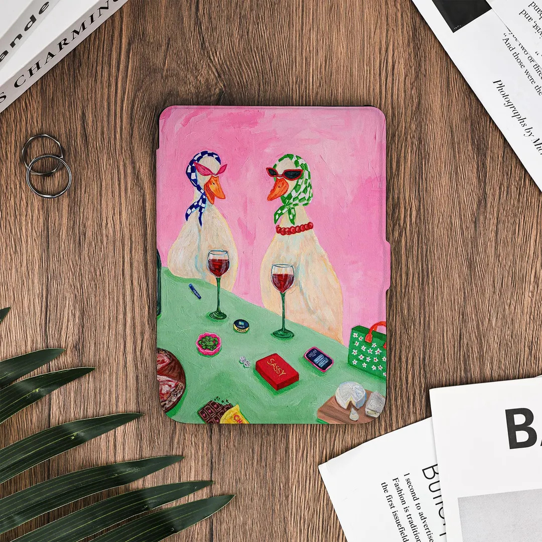 Fashion Duck Oil Painting Kindle Protective Cover for Kindle 11th 6", Kindle Paperwhite 11th 6.8"... | Etsy (US)