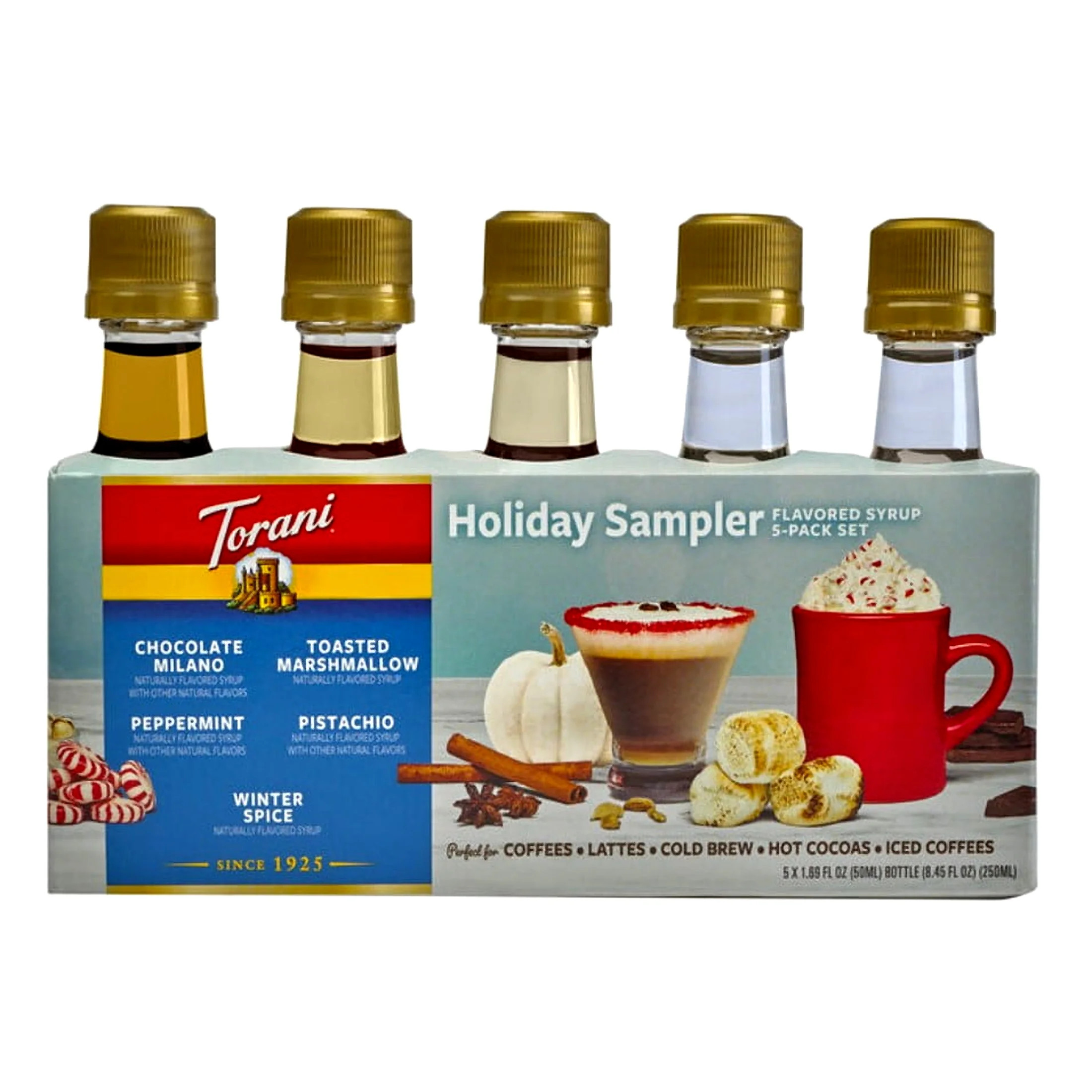 Torani Mini Holiday Syrup Sampler 5 Pack x 1.69 oz. each | Walmart (US)