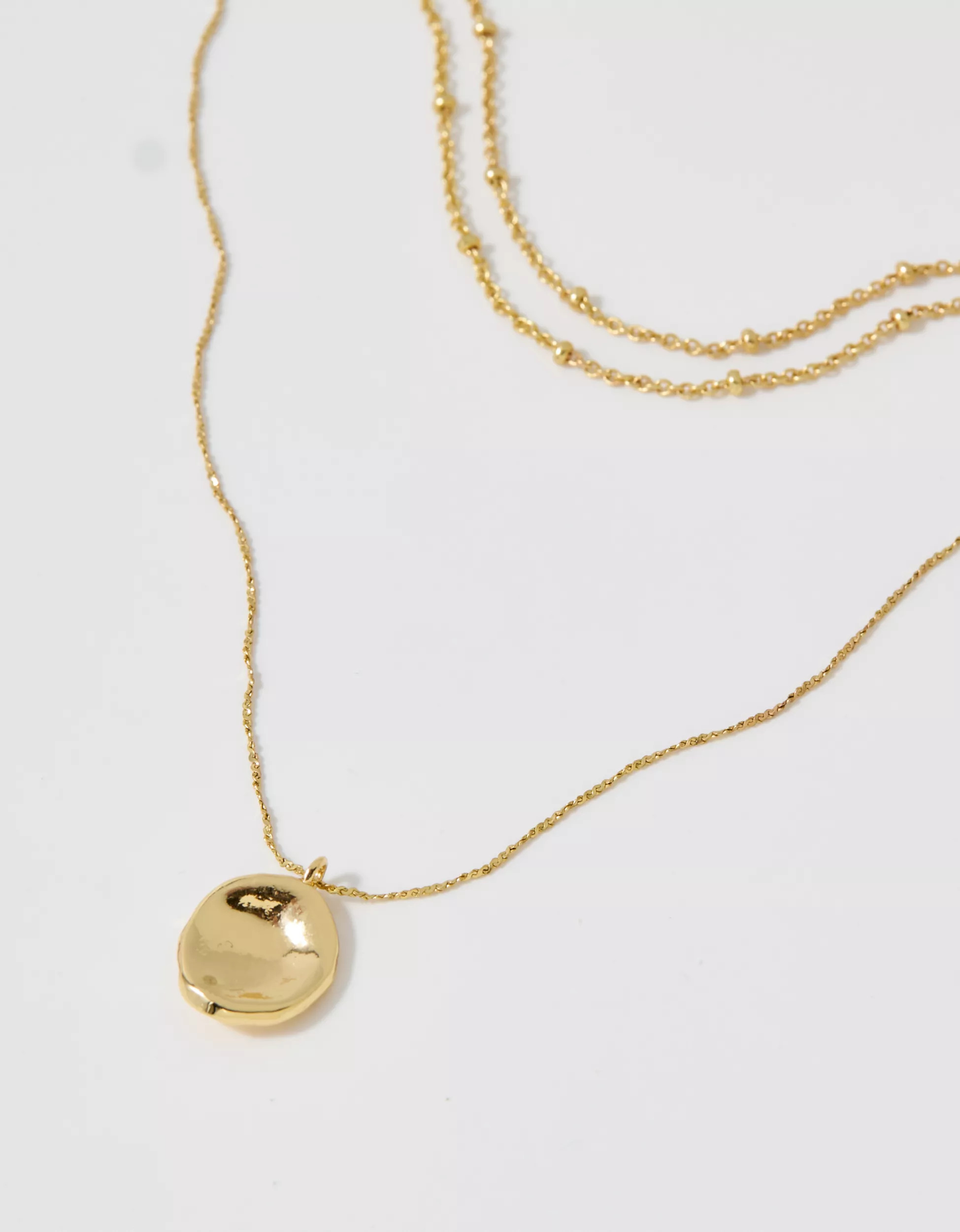 Aerie Beachy Pebble Necklace 3-Pack | Aerie