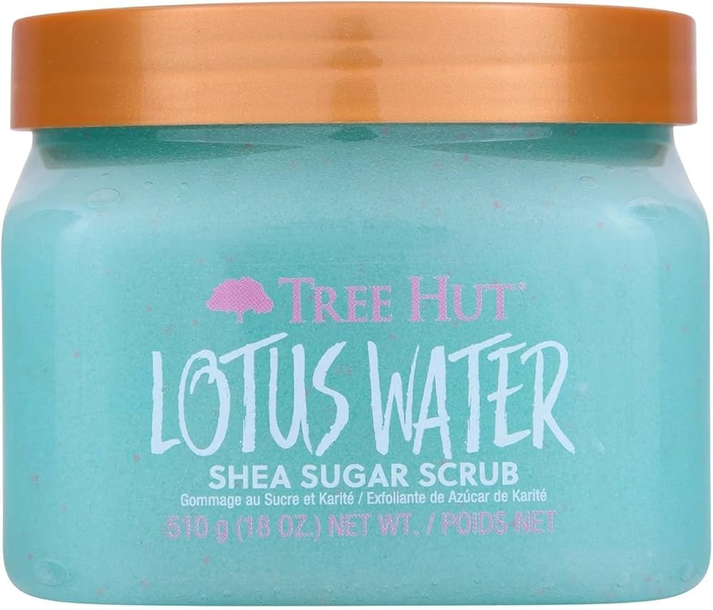 Amazon.com : Tree Hut Lotus Water Shea Sugar Scrub, Exfoliating, Hydrating & Moisturizing Body Sc... | Amazon (US)