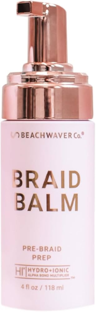 Beachwaver Braid Balm Pre-Braid Prep - Frizz-Taming Hair Primer Foam to Strengthen and Reduce Fly... | Amazon (US)