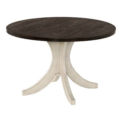 HOMES: Inside + Out 47" Moonglint Round Farmhouse Dining Table: Solid Wood, Non-Extendable | Target