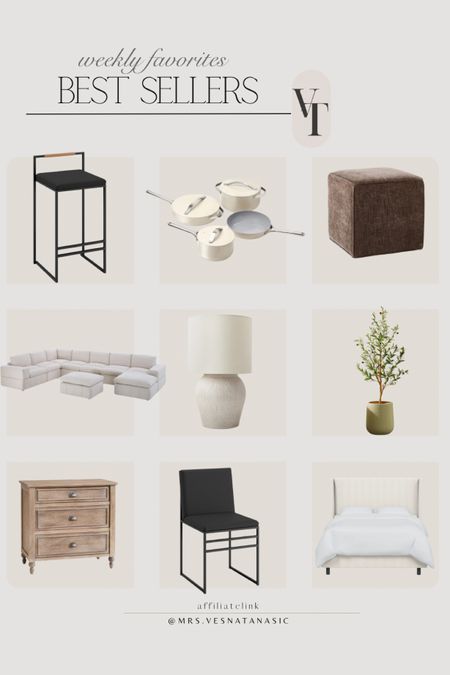 This week’s best sellers include some of my personal favorites too like our basement counter stools, bedroom nightstand, Great room cubes, Basement sectional, bed, dining room chairs and my favorite non toxic cookware. 




#LTKsalealert #LTKMostLoved #LTKhome