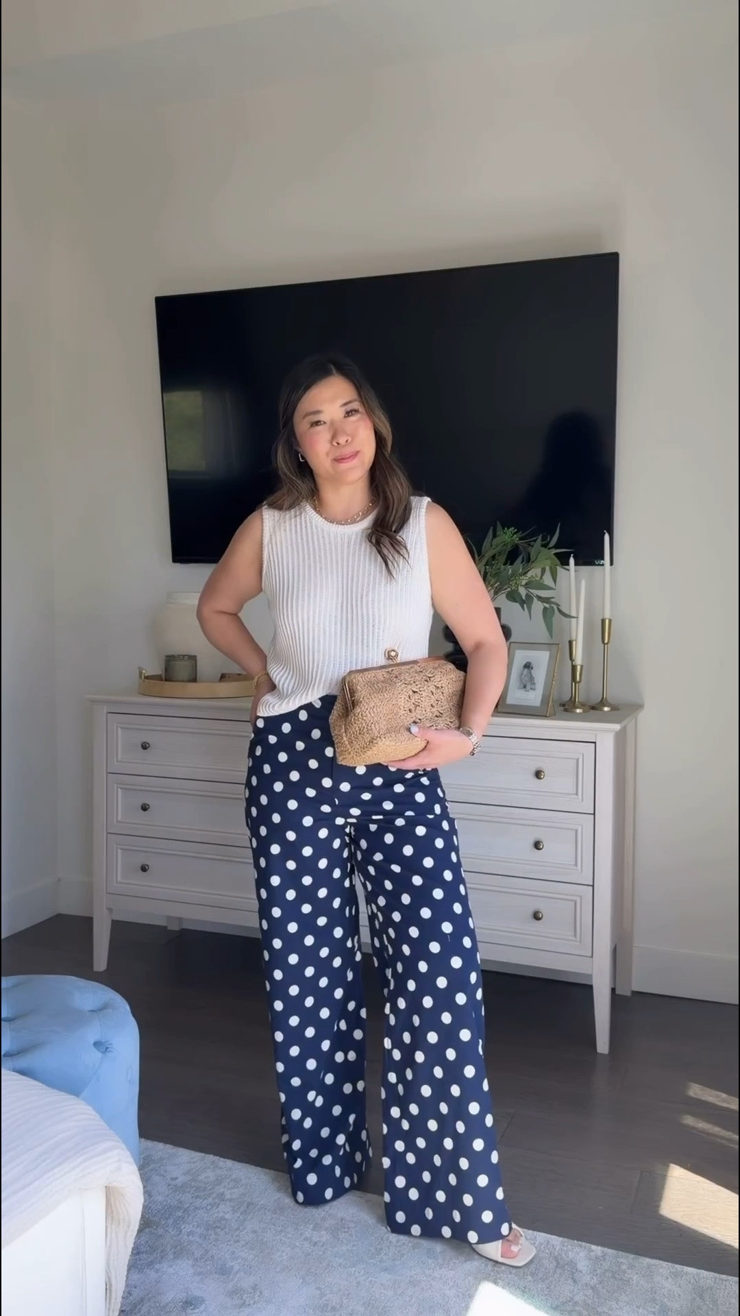 Knit Tank: Large 
Polka Dot Pants: 6 

Memorial Day weekend, 4th of July, polka dots, trending, affordable fashion, easy ootd, styling tip, tcs, target fashion

#LTKootd #LTKmomlife #LTKSeasonal